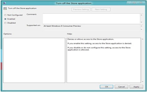 Hướng dẫn bật/tắt Windows Store trong Windows 8