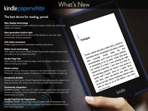 Kindle Paperwhite 2 bất ngờ xuất hiện trên Amazon