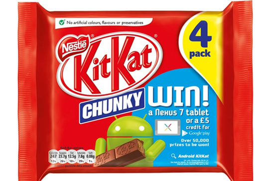 Hệ điều hành Android 4.4 mang tên KitKat