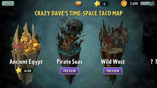 Các màn chơi có trong Plants vs Zombies 2 "Plants vs Zombies 2" chạm mốc 25 triệu lượt tải