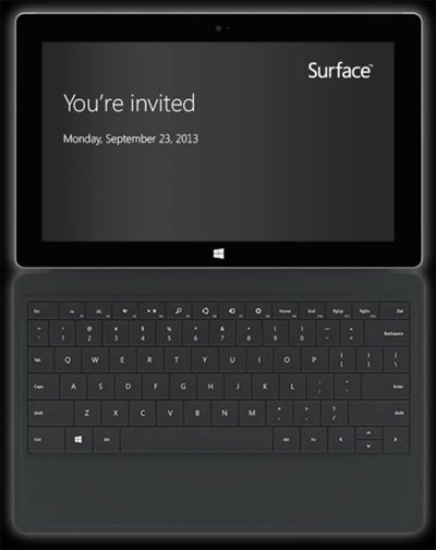 Máy tính bảng Surface thế hệ hai trình làng ngày 23/9