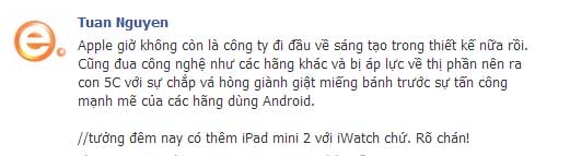 Cộng đồng mạng Việt ngán ngẩm vì iPhone 5S và iPhone 5C mới