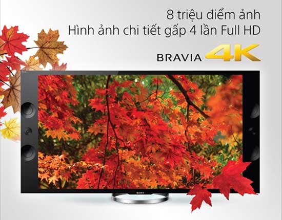 TV 4K của Sony đem đến cho người dùng những trải nghiệm hình ảnh đáng kinh ngạc. Sony tạo "cách mạng"' hình ảnh với TV 4K