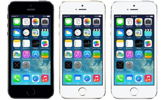 iPhone 5S trang bị cảm biến mới Touch ID Sensor nằm ngay dưới nút Home iPhone 5C vỏ nhựa và iPhone 5S với cảm biến vân tay trình làng