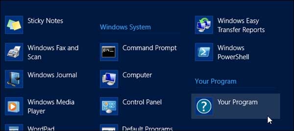 Một số thủ thuật tùy biến All Apps trong Windows 8