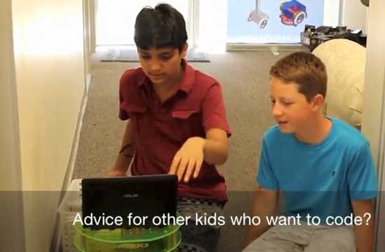 Rohan Agrawal (bên trái) có khả năng chế tạo robot rất nhỏ gọn. Thần đồng công nghệ 12 tuổi gây chấn động