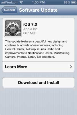 Hướng dẫn cài đặt iOS 7 cho người dùng iPhone, iPad đời cũ