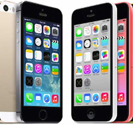 iPhone 5S iPhone 5C lép vế trước iPhone 5S