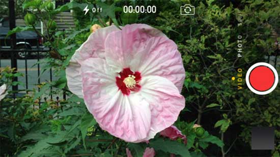 Chuyển sang chế độ Video Cách dùng ứng dụng camera trong iOS 7