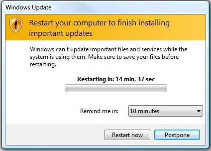 Tắt tính năng tự động khởi động lại trên Windows 7/8/8.1