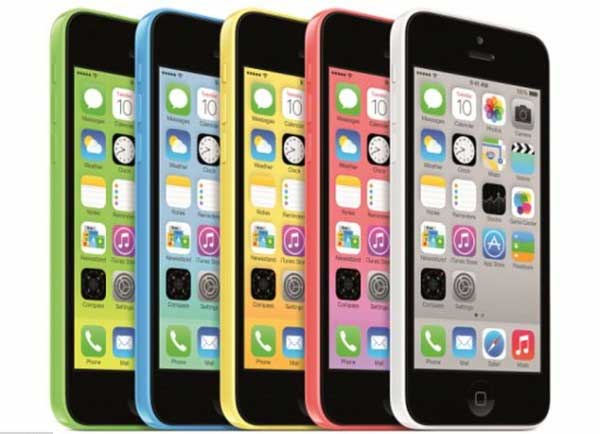 iPhone 5C có 5 màu. iPhone 5C màu hồng bán chạy nhất, màu vàng "ế" nhất