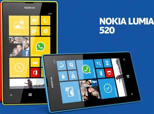 Lumia 520 88% điện thoại dùng Windows Phone là của Nokia