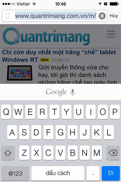 Thủ thuật giảm lỗi gõ bàn phím bị giật, lag trên iOS 7