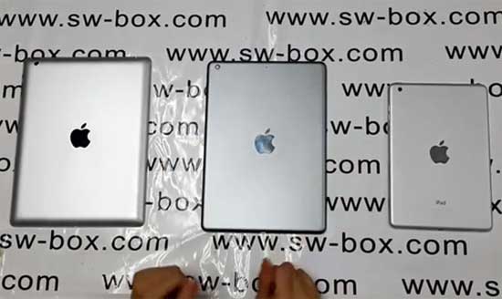 iPad 5 so dáng với iPad 4 và iPad Mini