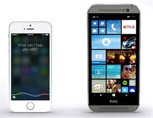 One M8 Windows tiếp sức cho Cortana đối đầu với Siri