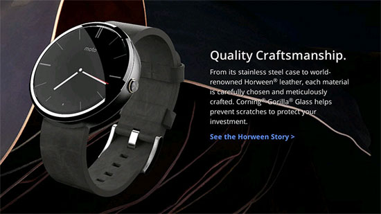 Smartwatch Moto 360 Ngay khi vừa lên kệ, Moto 360 đã cháy hàng