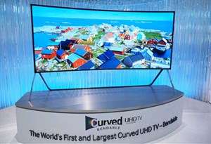 Samsung trình làng TV UHD tự uốn cong