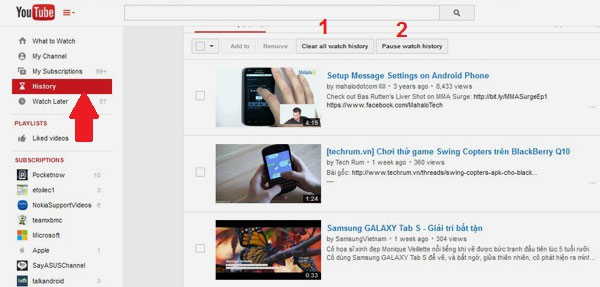 Hướng dẫn cách xóa lịch sử tìm kiếm YouTube và đảm bảo sự riêng tư Hướng dẫn cách xóa lịch sử tìm kiếm YouTube và đảm bảo sự riêng tư