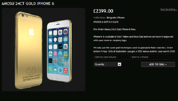iPhone 6 mạ vàng Đặt trước iPhone 6 mạ vàng được tặng bao da xịn