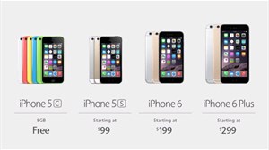 iPhone 6 và iPhone 6 Plus đã có giá không kèm hợp đồng