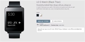 LG giảm giá G Watch xuống còn 179 USD