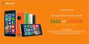 Lumia 830 sẽ có mặt tại Việt Nam vào ngày 15/9