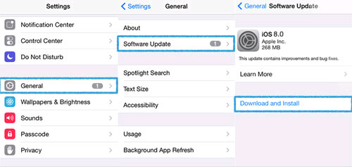 Thao tác cập nhật lên iOS 8 Apple chính thức tung ra bản iOS 8