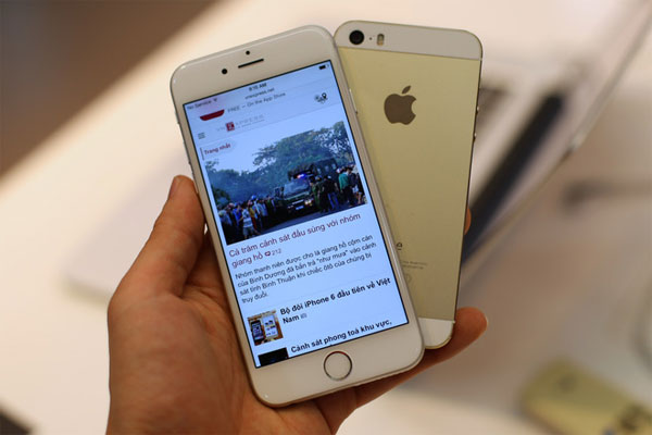 iPhone 6 đọ dáng với iPhone 5S