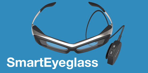 SmartEyeglass Sony thử nghiệm kính thông minh SmartEyeglass