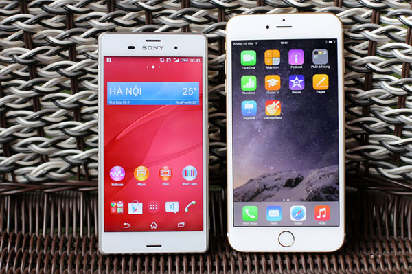 iPhone 6 Plus đọ dáng Sony Xperia Z3