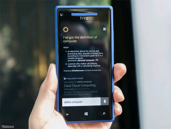Trợ lý ảo Cortana Trợ lý ảo Cortana được bổ sung tính năng tra từ tiếng Anh