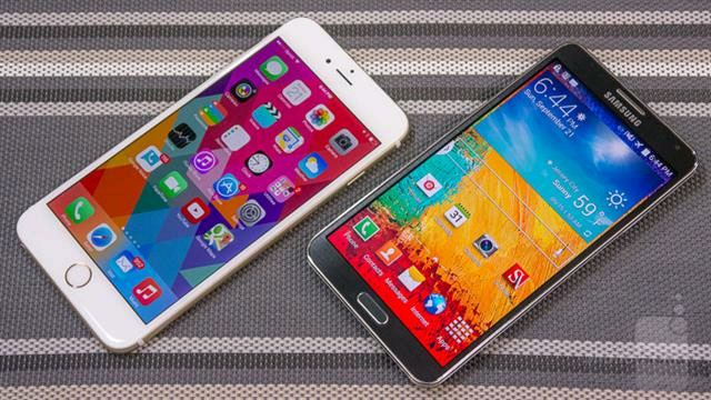 iPhone 6 Plus so kiểu dáng cùng Galaxy Note 3