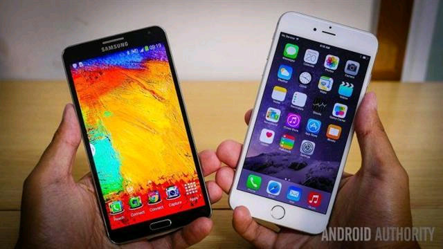 iPhone 6 Plus so kiểu dáng cùng Galaxy Note 3