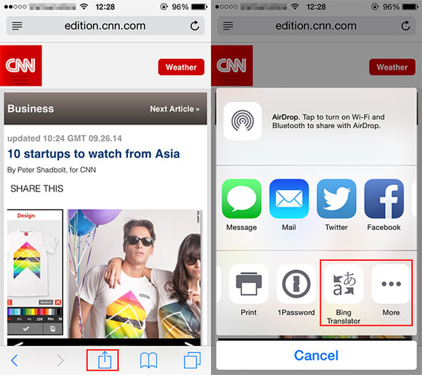 iOS 8: Làm thế nào để dịch toàn bộ trang web trong Safari iOS 8: Làm thế nào để dịch toàn bộ trang web trong Safari