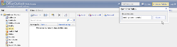 Hình 13: Truy cập Resource mailbox thông qua OWA
