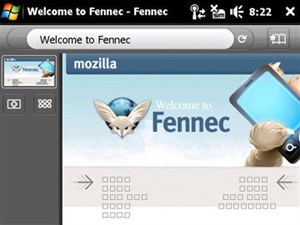 Fennec - trình duyệt Firefox cho điện thoại di động