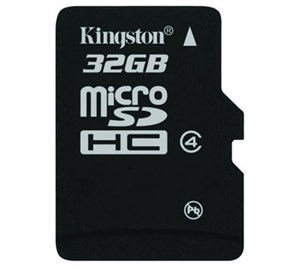 Kingston ra mắt thẻ nhớ microSDHC 32GB Class 4