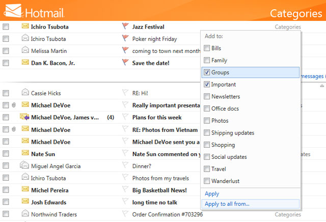 Hotmail ra mắt 5 tính năng hoàn toàn mới