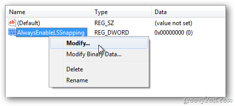 Tối ưu hóa tính năng Snap trong Windows 8 qua Registry