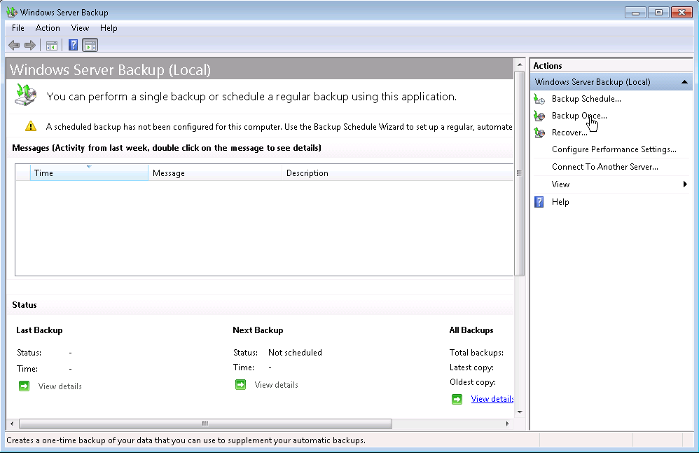 Sao lưu máy ảo với Windows Server 2008 R2 và Hyper-V