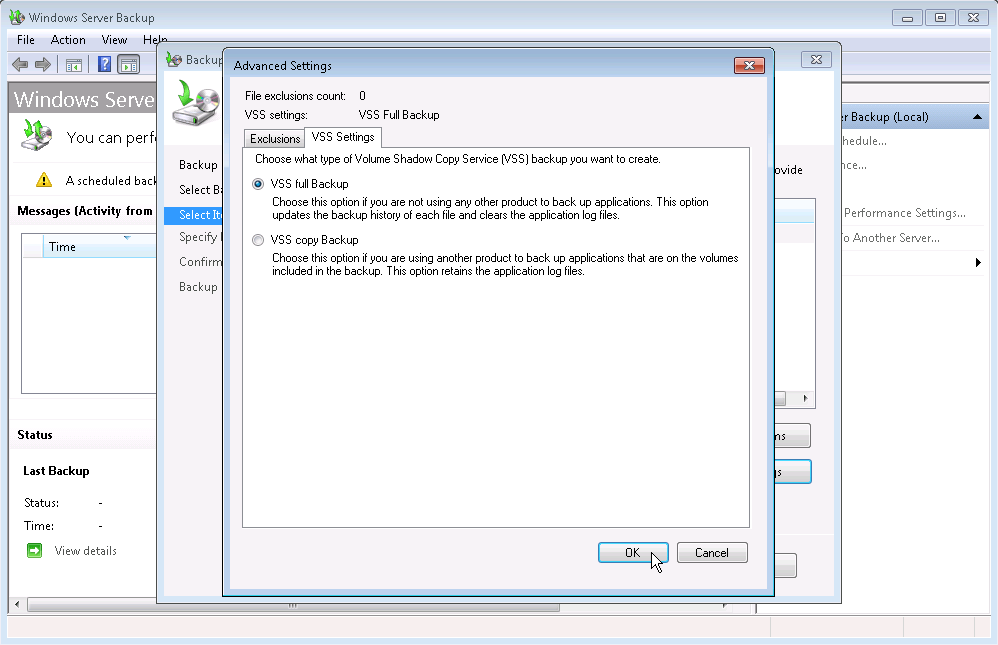 Sao lưu máy ảo với Windows Server 2008 R2 và Hyper-V