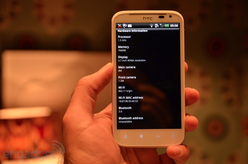 Sensation XL với thiết kế màu trắng. 