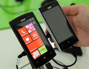 Acer ra điện thoại Windows Phone Mango dùng chip 1GHz