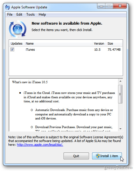 Hướng dẫn nâng cấp Apple iOS 5 trong Windows