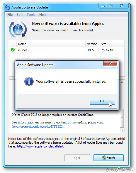Hướng dẫn nâng cấp Apple iOS 5 trong Windows