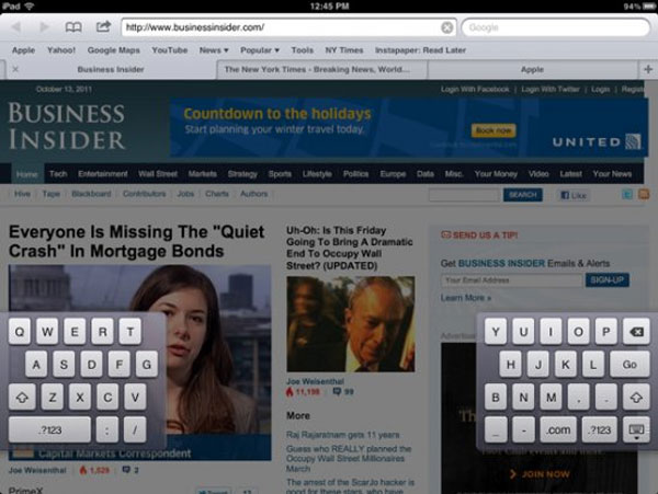 IOS 5 trên iPad không mượt giống iPhone