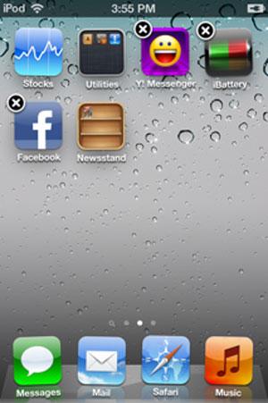 Ẩn biểu tượng Newsstand phiền toái trên iOS 5