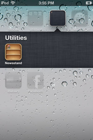 Ẩn biểu tượng Newsstand phiền toái trên iOS 5