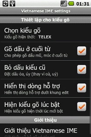 Giúp bạn gõ tiếng Việt có dấu trên "dế" Android