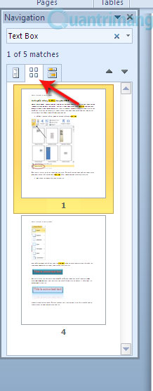 Hướng dẫn sử dụng Navigation Pane trong Word 2010